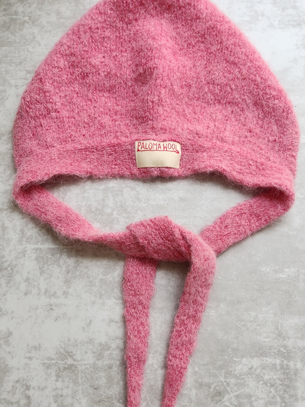 Paloma Wool Balaclava Knit Cap Hood Bonnet Pink One Size Fuzzy Cozy Luxury